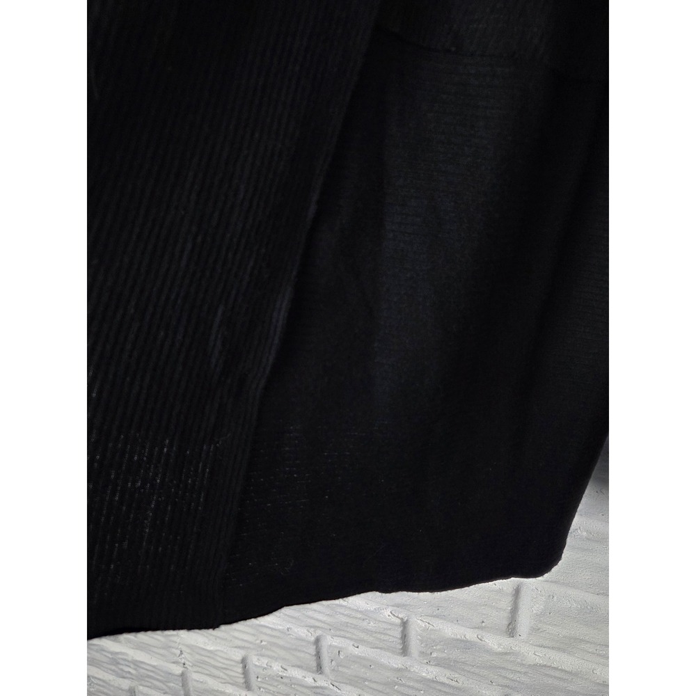 MICHAEL STARS open front cardigan Women's Medium lightweight sweater black NWT - Picture 3 of 7